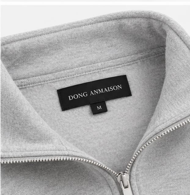 Suéter Masculino Essential Quarter-Zip Cinza  Elegância em cada detalhe