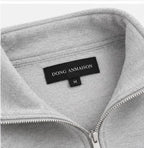 Suéter Masculino Essential Quarter-Zip Cinza  Elegância em cada detalhe