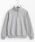 Suéter Masculino Essential Quarter-Zip Cinza  Elegância em cada detalhe